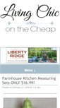 Mobile Screenshot of livingchiconthecheap.com